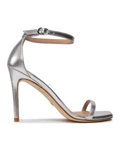 Сандалии Nudistcurve 100 Sanda, серебряный Stuart weitzman