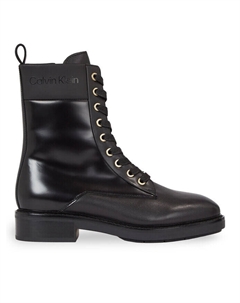 Ботильоны на шнуровке Rubber Sole Combat Boot Lg Wl, черный Calvin klein