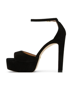 Босоножки на платформе с диском, черный Stuart weitzman