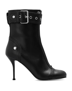 Кожаные ботильоны, черный Alexander mcqueen