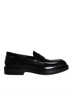 Черные мокасины из телячьей кожи, туфли-лодочки Dolce&gabbana