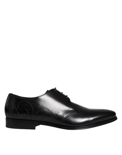 Черные мужские туфли-дерби из телячьей кожи Dolce&gabbana