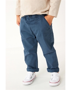 Брюки-чиносы свободного кроя без застежки, синий Next