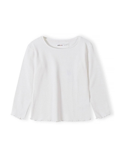 Лонгслив с длинным рукавом RIB LONG SLEEVE, слоновая кость Minoti