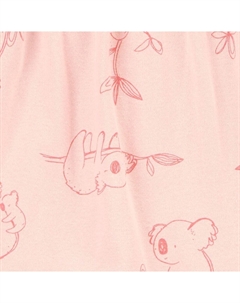 Розовый комбинезон из 3 предметов Baby с цветочным принтом, цвет Pink Koala Floral Carter`s