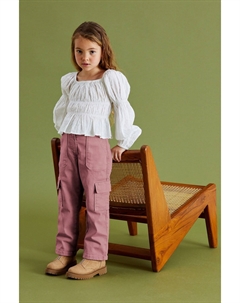 Прямые брюки-карго (3–16 лет), розовый Next