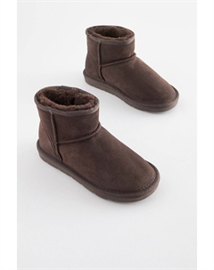 Замшевые ботинки с водоотталкивающим покрытием и теплой подкладкой, коричневый Next