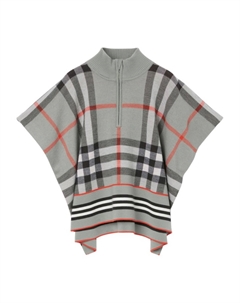 Джемпер с рукавами 'летучая мышь', серый Burberry kids