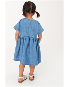 Платье с вышивкой клубника (от 3м до 8лет), синий Next