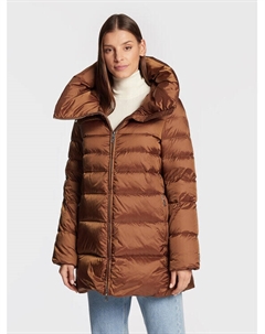 Пуховик стандартного кроя, коричневый Add