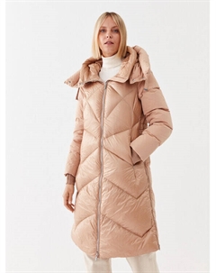 Пуховик стандартного кроя, бежевый Diego m