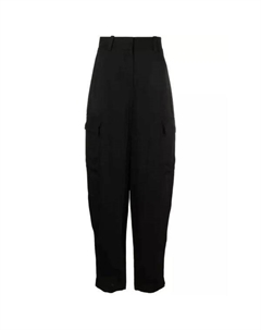 Брюки tapered drop-crotch cargo trousers, черный Joseph
