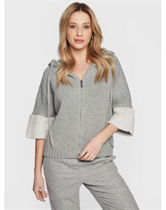 Кардиган стандартного кроя, серый Fabiana filippi