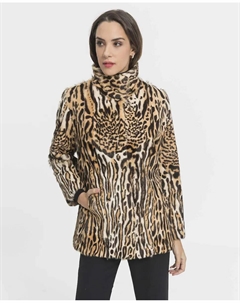 Женская детская шуба с леопардовым принтом, мультиколор De la roca