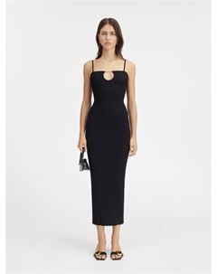 Трикотажное нижнее платье The Sierra dress with straps, черный Jacquemus