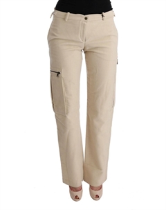 Шикарные бежевые укороченные шерстяные брюки, бежевый Ermanno scervino