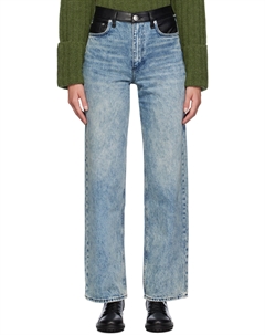 Синие прямые джинсы Shea Combo с высокой талией и свободными джинсами Rag & bone