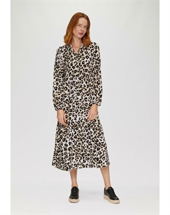 Платье-рубашка LANGES MIT VOLANTS, кремовый S.oliver