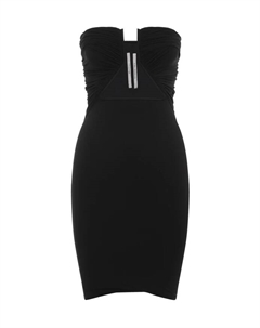 Платье с геометрическим вырезом, черный Rick owens