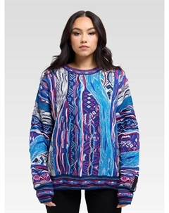 Жаккардовый свитер ди никола, синий Carlo colucci