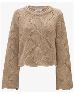 Укороченный свитер объемной вязки jw anderson, мультиколор Jw anderson