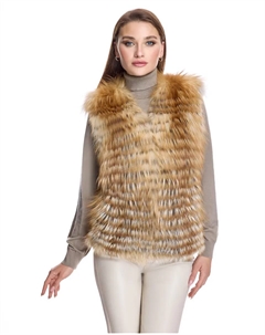 Женский меховой жилет Pulled Fox, мультиколор Maximilian