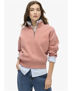Толстовка "ESSENTIAL HALF ZIP SEATSHIRT", цвет Ash Rose Superdry
