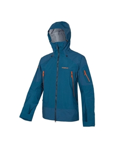 Мужская куртка, цвет azul mediterráneo/papaya orange/charcoal grey Trangoworld