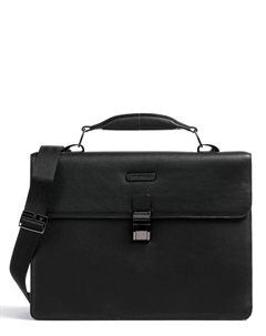 Портфель Collezione Modus Restyling 15 дюймов из зерненой яловой кожи, черный Piquadro