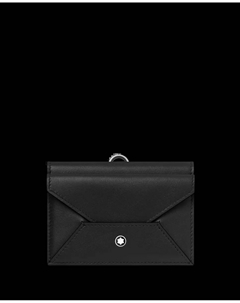Визитница унисекс из черной кожи, черный Montblanc