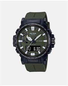 Protrek PRW-61Y-3ER Мужские часы из зеленой резины, зеленый Casio