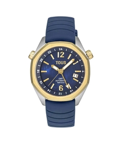 Женские часы Analog Now с темно-синим силиконовым ремешком, синий Tous