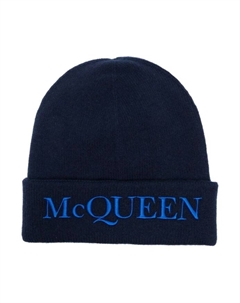 Кепка с вышитым логотипом, синий Alexander mcqueen