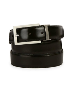 Однотонный кожаный ремень, черный Geox