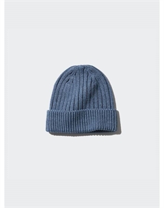 Шапочка в рубчик heattech, синий Uniqlo