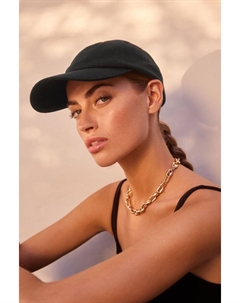 Бейсболка из смесового льна, черный Next