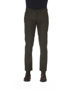 Зеленые шерстяные мужские джинсы Jacob cohen