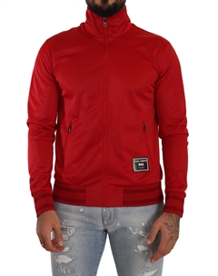 Потрясающий свитер-кардиган на молнии красного цвета Dolce&gabbana