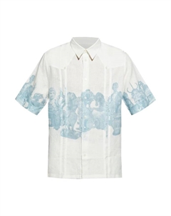 Классическая рубашка с короткими рукавами., синий Givenchy