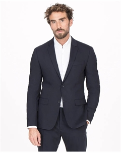 Мужской приталенный однотонный синий пиджак, тёмно-синий Calvin klein