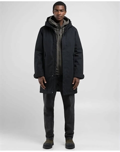 Парка мужская с капюшоном, черный Replay