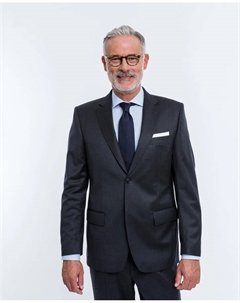 Мужской костюм прямого кроя темно-серого цвета, темно-серый Wickett jones