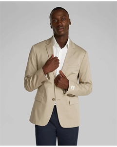 Мужской атласный блейзер, светло-серый Calvin klein