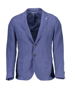 Синяя хлопковая мужская куртка Gant