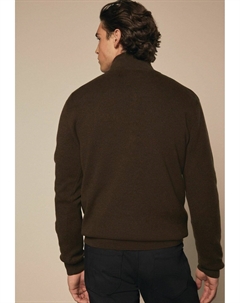 Джемпер ZIP NECK, коричневый Next