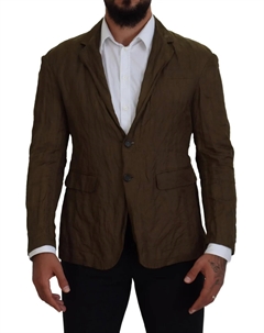 Зеленый однобортный мужской пиджак пиджак Dsquared2