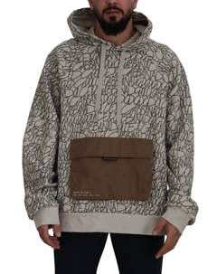 Бежевый роскошный свитер с капюшоном Dolce&gabbana