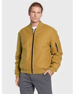 Бомбер свободного кроя, бежевый Calvin klein