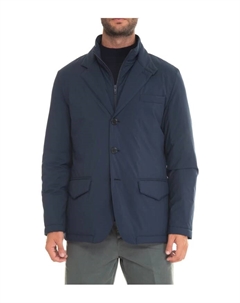 Утепленная полевая куртка с магнитной застежкой, синий Fay