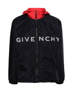 Куртка с капюшоном и логотипом, синий Givenchy